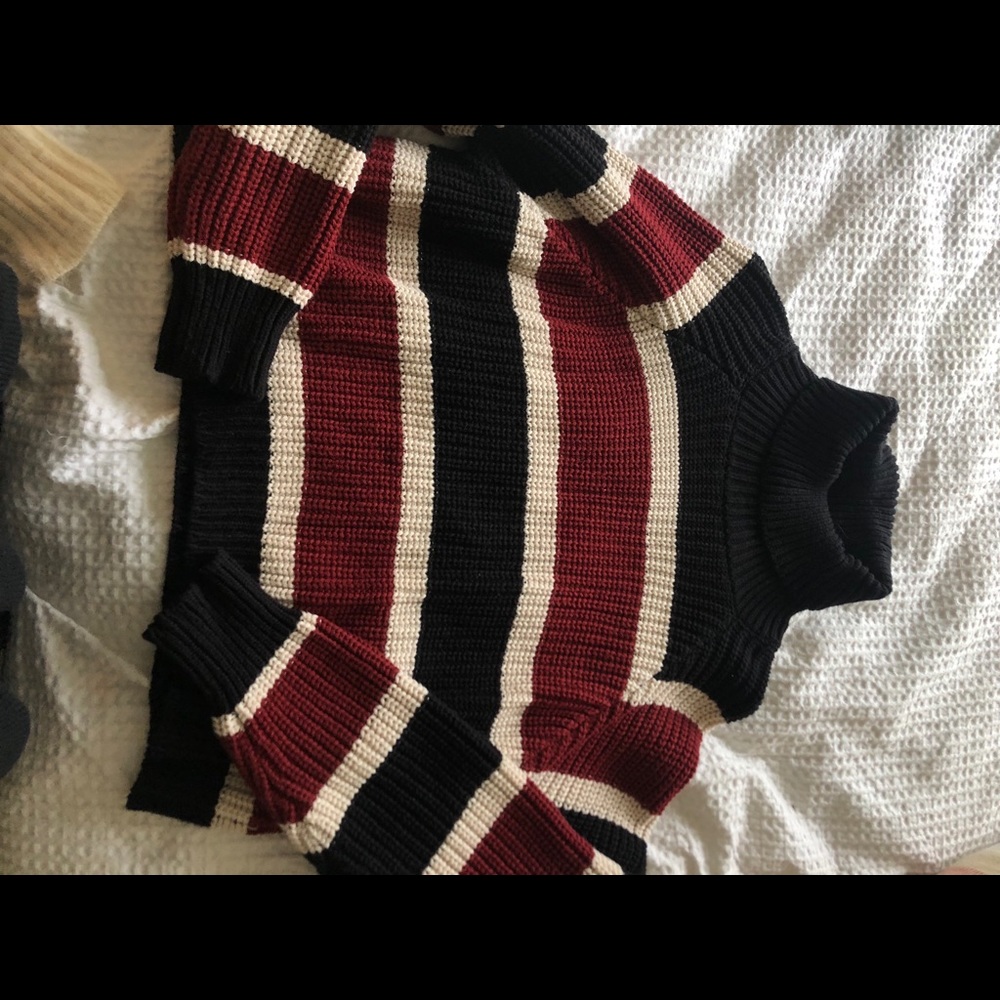 Forever 21 striped turtleneck sweater